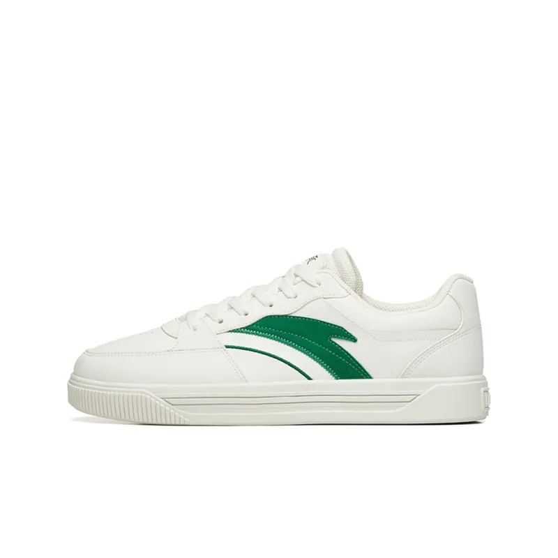 Anta Life Collection Low Top Skateboard Shoes Men's Green White-0