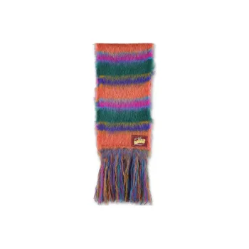 MARNI Fringed Striped Scarf
