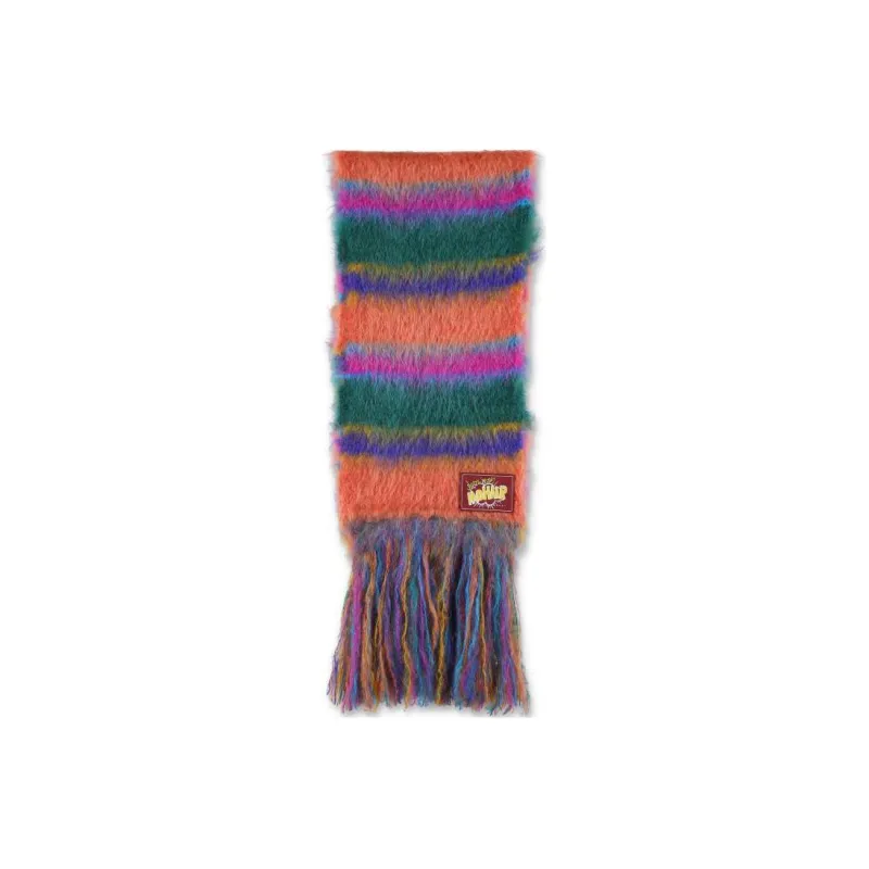MARNI Fringed Striped Scarf-0