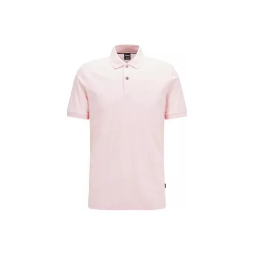 HUGO BOSS Polo Shirts Men Pink