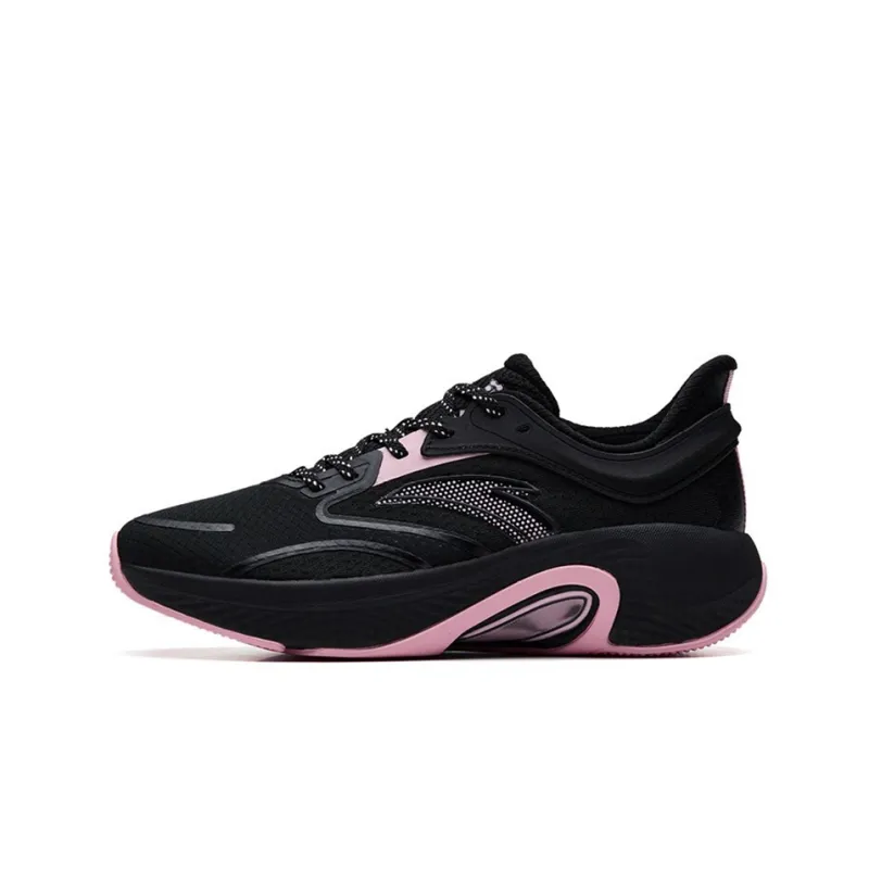 Anta Low-Top Casual Running Shoes Women's Black Red-0