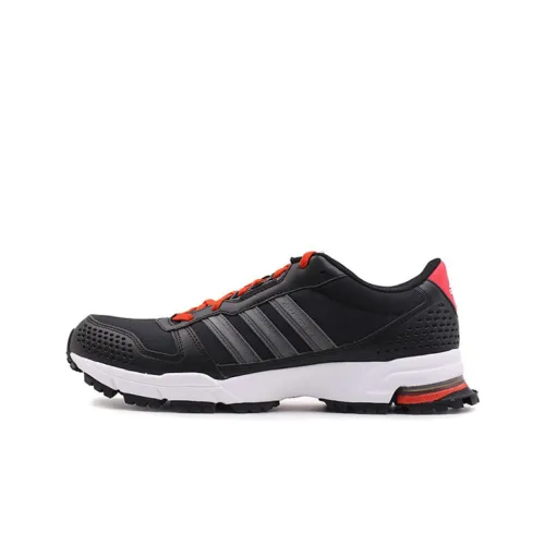 Adidas Marathon 10 Running Shoes Men Low-Top Black/Red/Gray