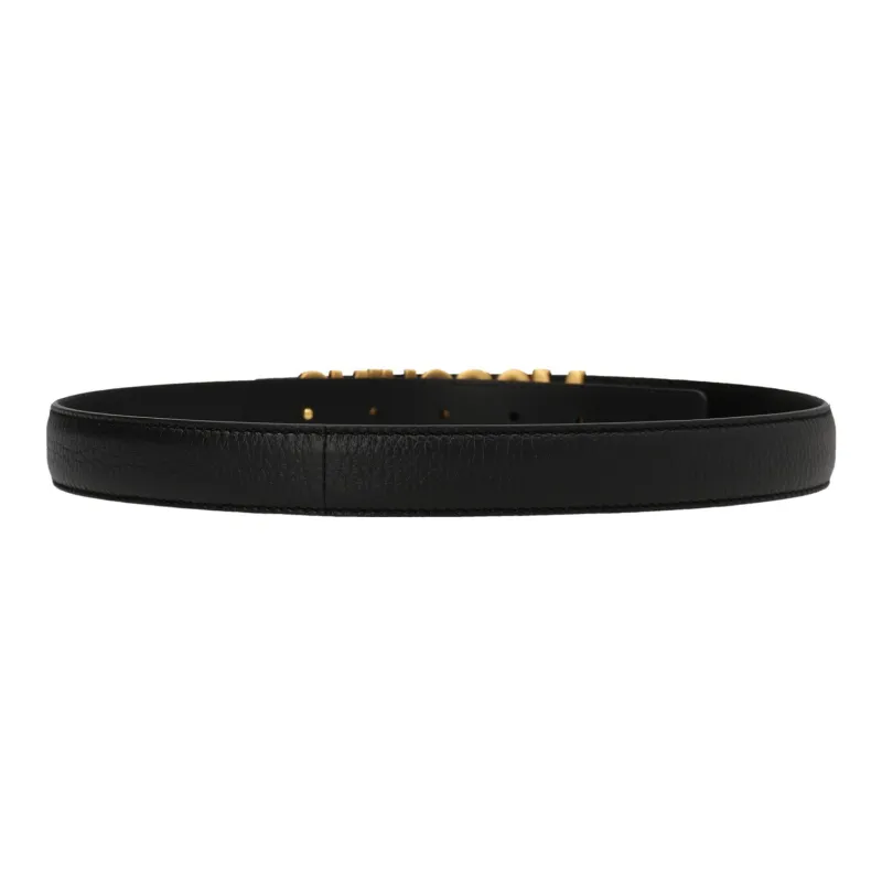 MOSCHINO Logo Lettering Buckle Belt-1