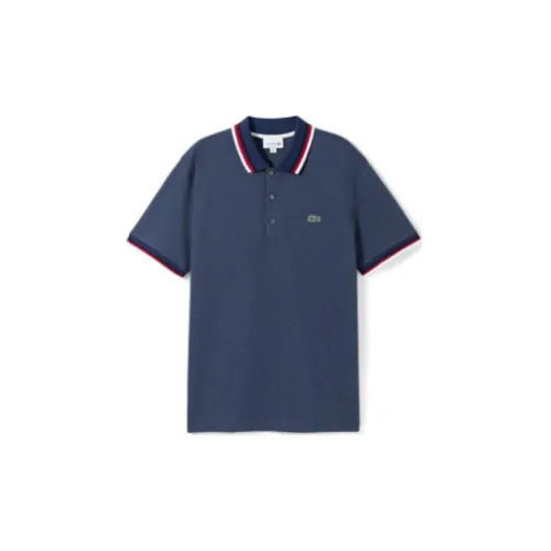 LACOSTE Polo Shirts Men Dark Blue