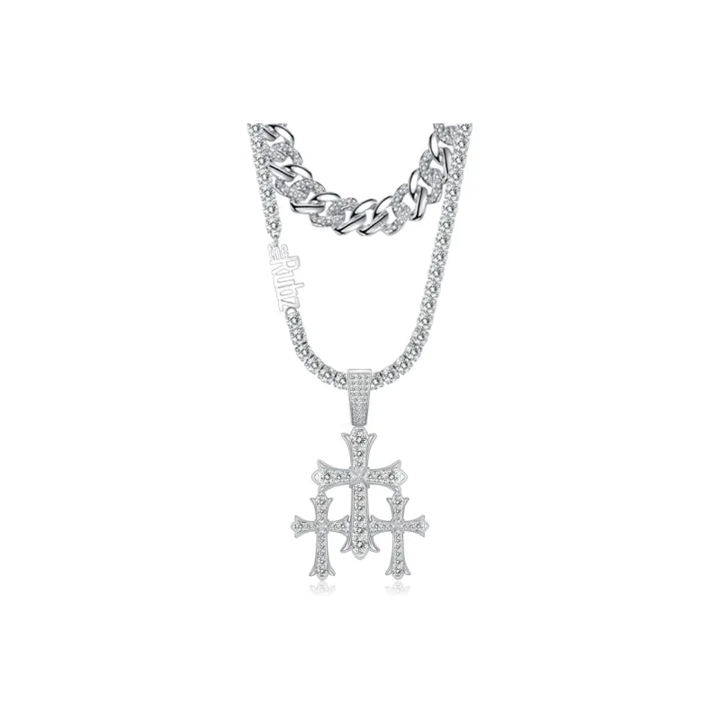 TheRubz Alloy Zircon Pendant Necklaces Unisex-5
