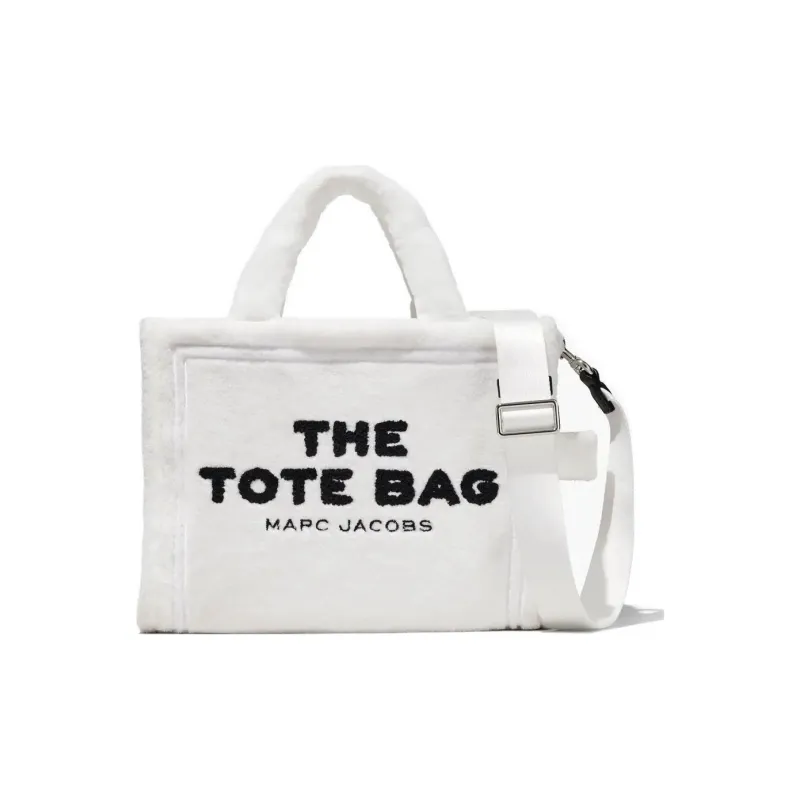 MARC JACOBS Terry Tote Bag, Shopping Bag, Shoulder Bag, Crossbody Bag, Handbag Trumpets Women's White-0