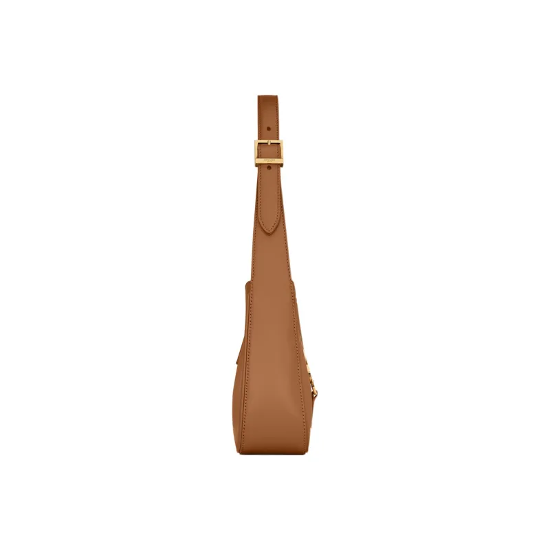 SAINT LAURENT LE5A7 Smooth Calf Leather Shoulder Bag Hobo Bag Handbag Shoulder Bag Women's Sand Dune Brown-2