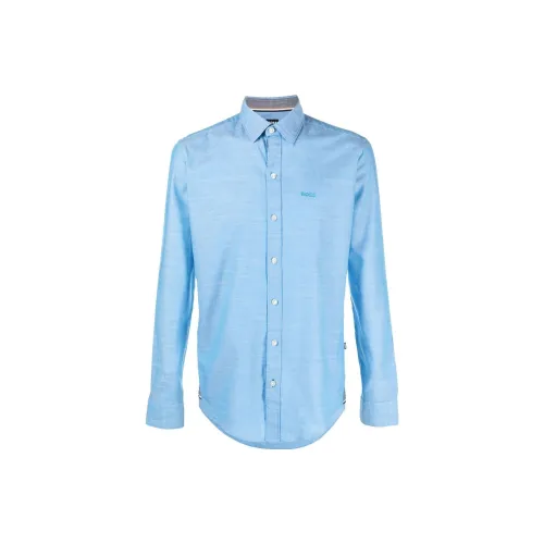 HUGO BOSS Shirts Men Blue