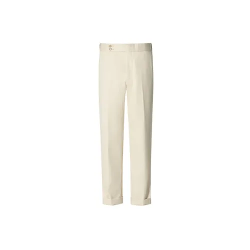 RARE Suit Trousers Men Off White