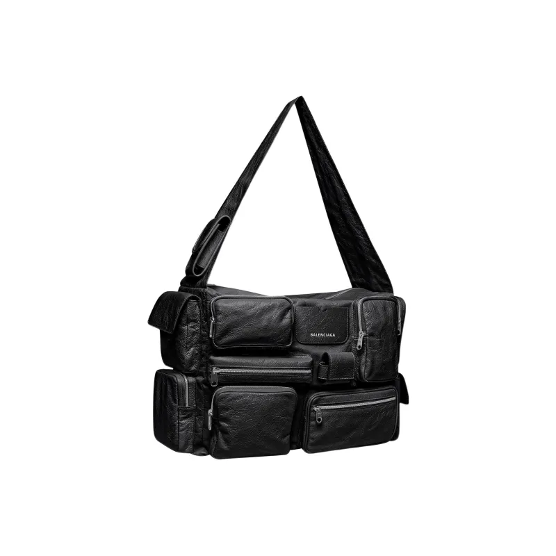 Balenciaga Superbusy Large Sling Bag Black-2