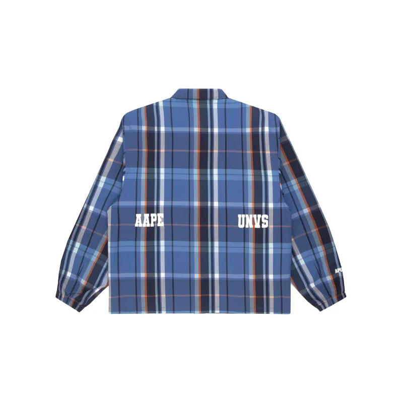 Aape Tartan check Logo Shirt Jacket-1