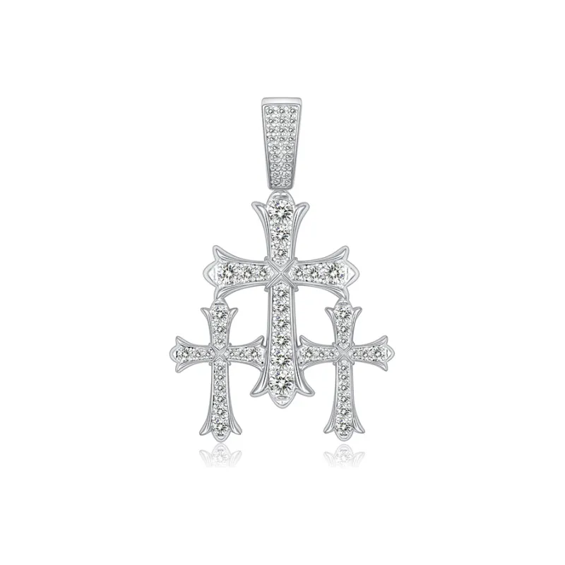 TheRubz Alloy Zircon Pendant Necklaces Unisex-1