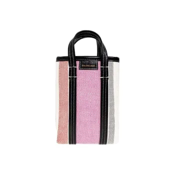 Balenciaga Barbes Lambskin Trim Cell Phone Pouch Handbag Women's Multicolor