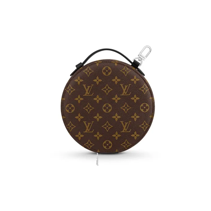 LOUIS VUITTON Audio Case Monogram Macassar Brown-2