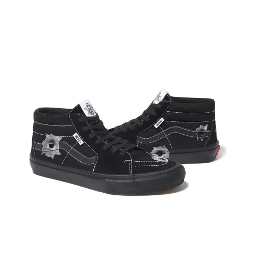 Vans Skate Grosso Mid Supreme X Nate Lowman Black
