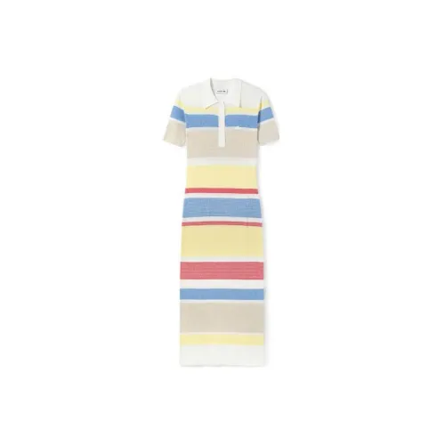 LACOSTE Short-Sleeved Dresses Women's Multicolor