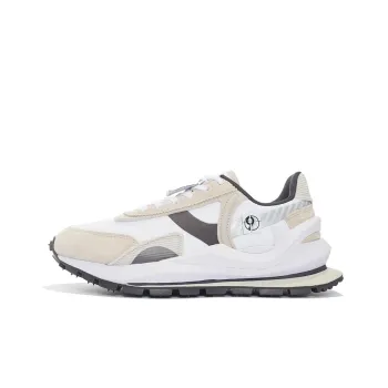 LiNing Fangyuan Eternal Cushioning Anti Slip And Wear Resistant Low Top Sports Casual Shoes Men's White Gray
