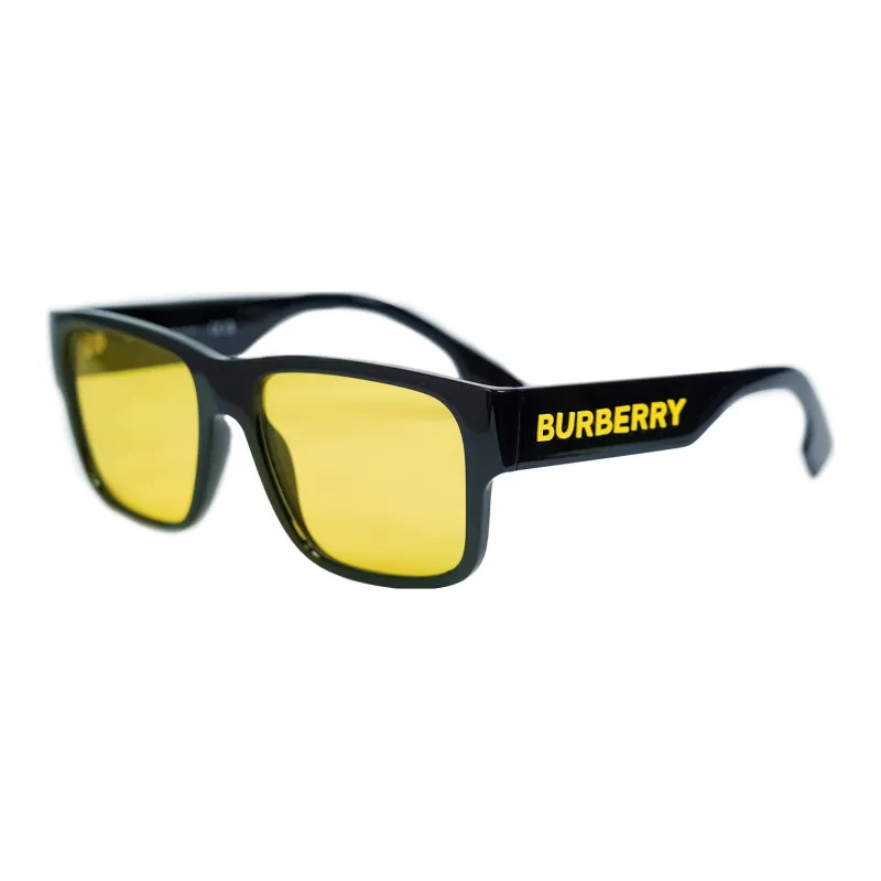 Burberry Sunglasses Black Frame With Yellow Lenses-0