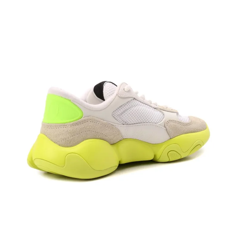 Valentino Bubbleback Shock Absorbers Low Top Casual Shoes Women's White Yellow-3