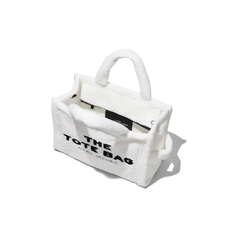 MARC JACOBS Terry Tote Bag, Shopping Bag, Shoulder Bag, Crossbody Bag, Handbag Trumpets Women's White-3
