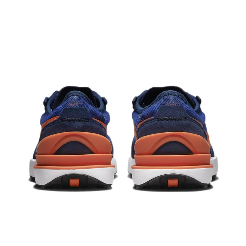 Nike Waffle One Cushioning Anti-Slip And Wear-Resistant Low-Top Casual Shoes GS Blue Orange-4