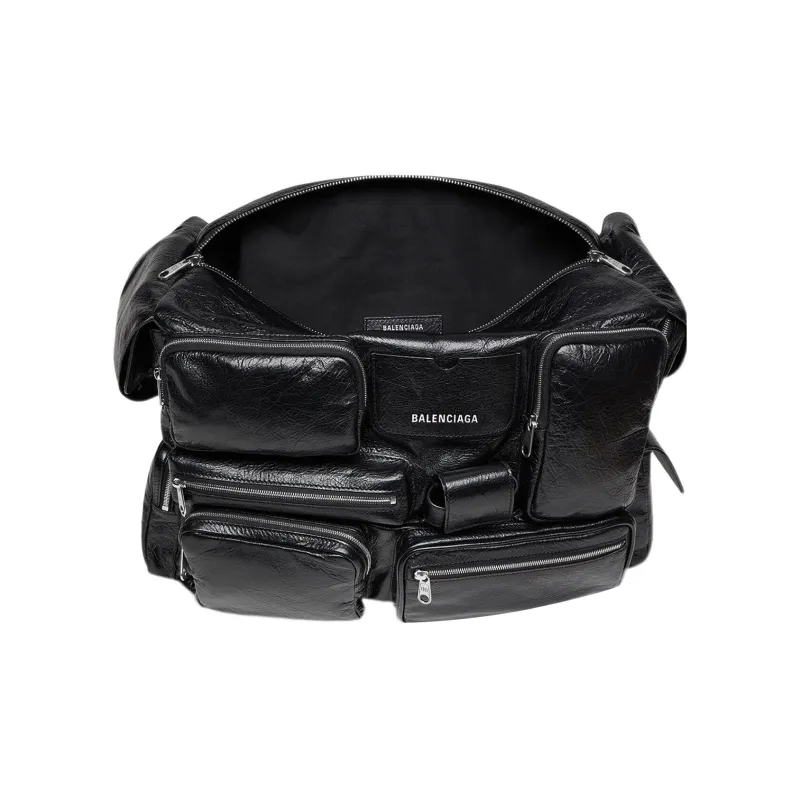 Balenciaga Superbusy Large Sling Bag Black-4
