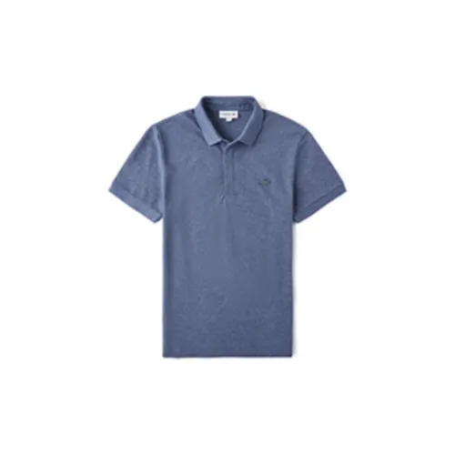 LACOSTE Polo Shirts Men Gray Blue