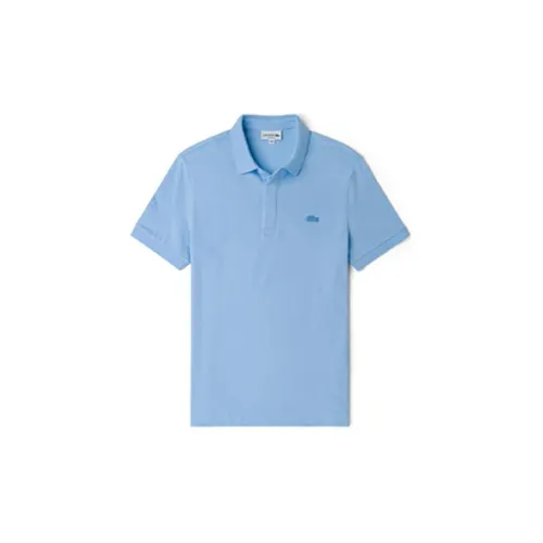 LACOSTE Polo Shirts Men Light Blue