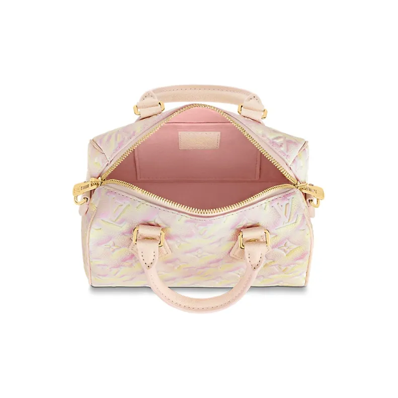 LOUIS VUITTON SpeedyBandoulière Cow Leather Pillow Bag, Shoulder Bag, Crossbody Bag, Handbag Regular Women's Pink-3