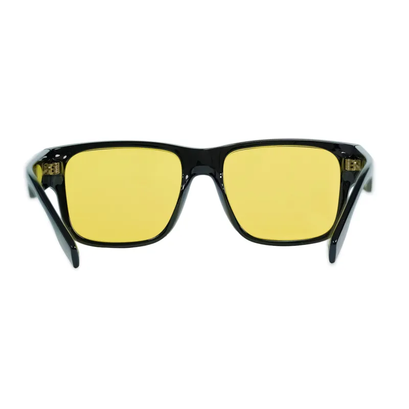 Burberry Sunglasses Black Frame With Yellow Lenses-3