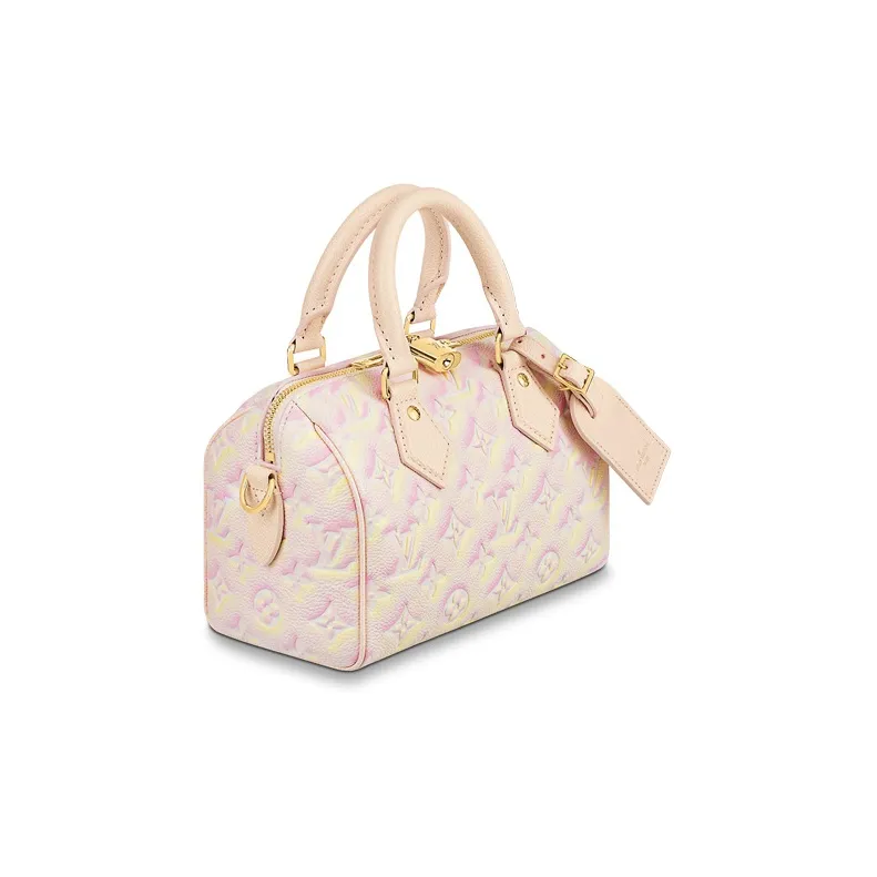 LOUIS VUITTON SpeedyBandoulière Cow Leather Pillow Bag, Shoulder Bag, Crossbody Bag, Handbag Regular Women's Pink-1