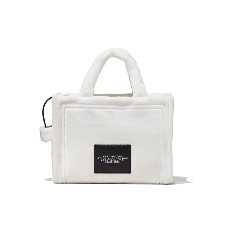 MARC JACOBS Terry Tote Bag, Shopping Bag, Shoulder Bag, Crossbody Bag, Handbag Trumpets Women's White-2