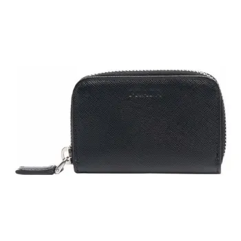 PRADA Textured Leather Key Pouch Men's Black