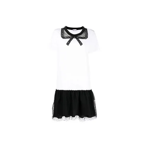 RED VALENTINO Short-Sleeved Dresses Women's White