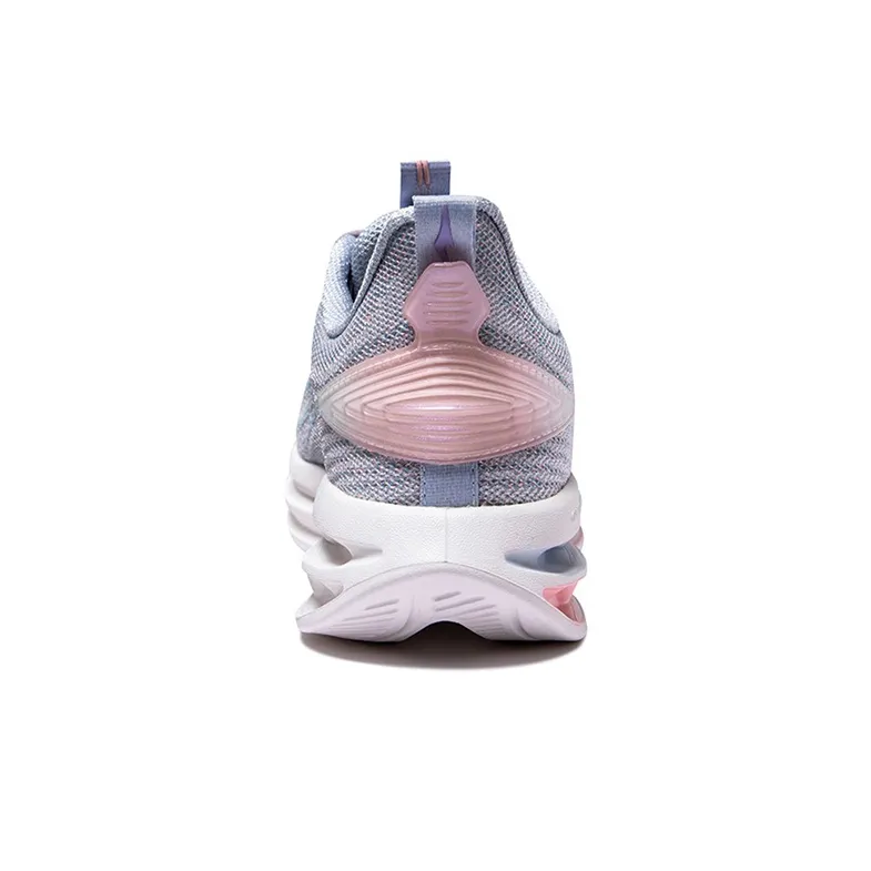 Erke Low Top Running Shoes Women's Gray Pink-3