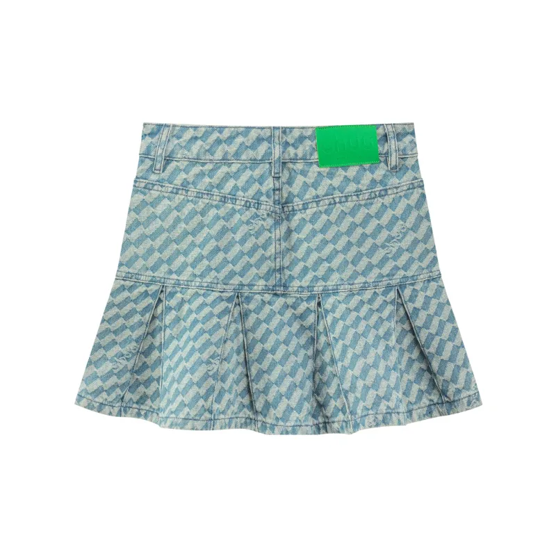 CHUU Denim Short Skirts Women's Denim Blue-1