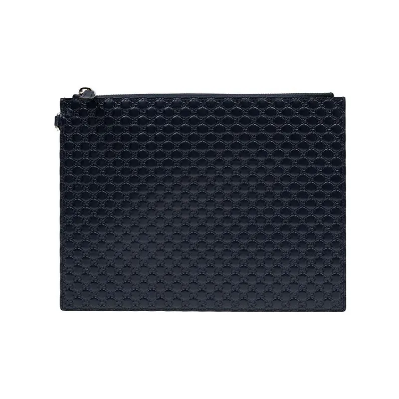 GUCCI Cow Leather Clutch Regular Men's Dark Blue-0