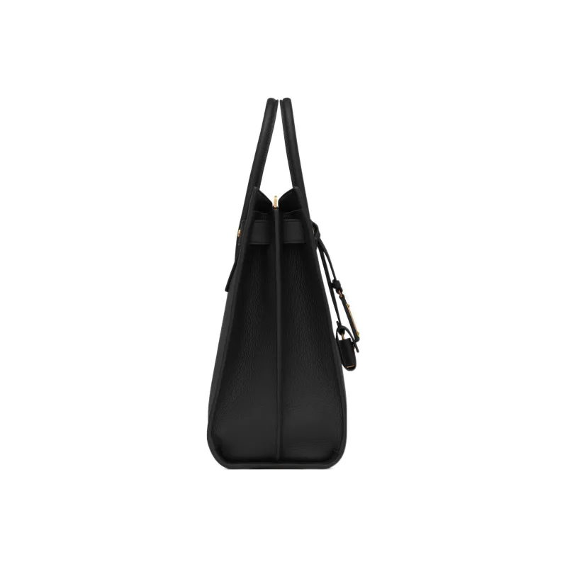 SAINT LAURENT SAC DE JOUR Grain Calfskin Tote Bag, Shopping Bag, Handbag Tubas Women's Black-3