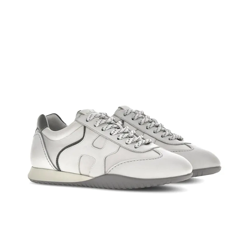 HOGAN Olympia Casual Shoes Women's Low-Top White/Gray-1