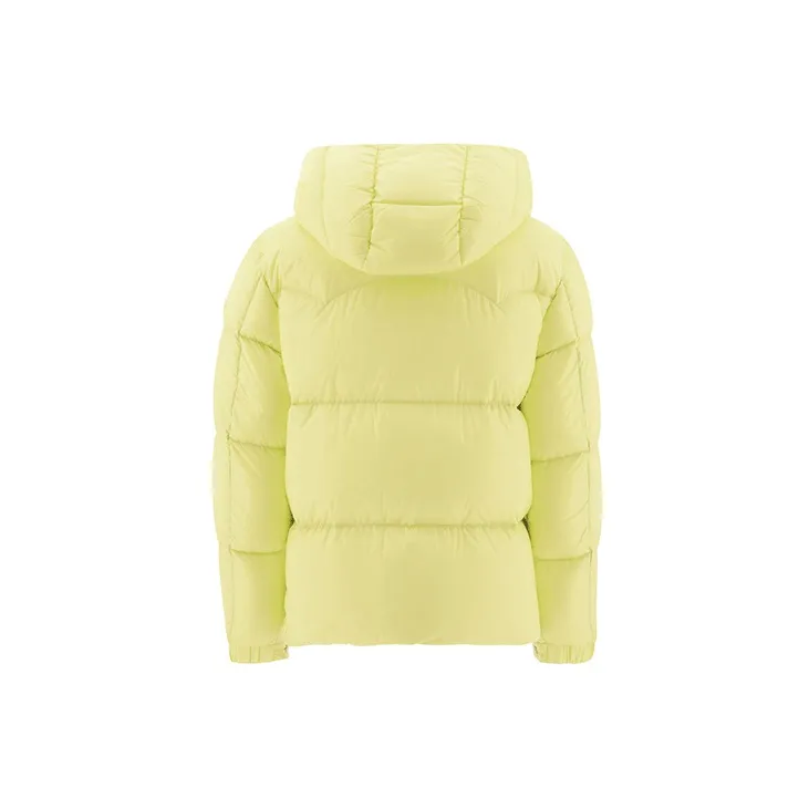 Moncler FW21 Solid Color Hooded Down Jacket Men's Yellow-1