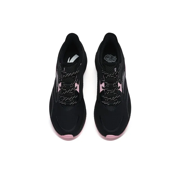 Anta Low-Top Casual Running Shoes Women's Black Red-3
