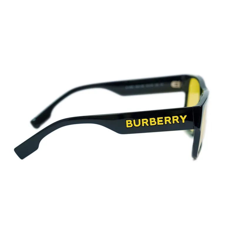 Burberry Sunglasses Black Frame With Yellow Lenses-2