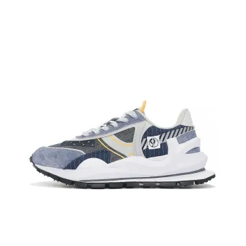 LiNing Fangyuan Eternal Cushioning Anti Slip And Wear Resistant Low Top Sports Casual Shoes Men's Blue Gray