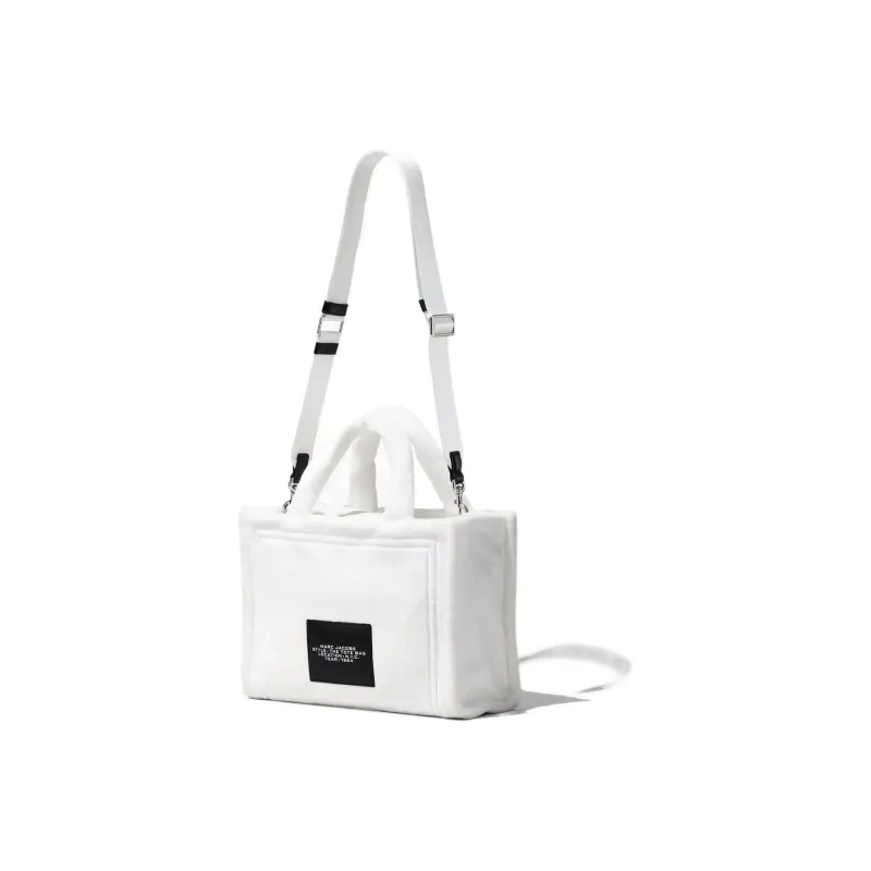 MARC JACOBS Terry Tote Bag, Shopping Bag, Shoulder Bag, Crossbody Bag, Handbag Trumpets Women's White-4