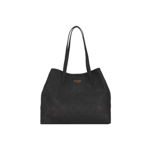 GUESS Polyurethane Tote Bag Shopping Bag Women's Black