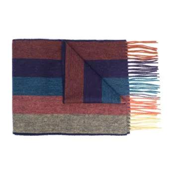Paul Smith Knit Scarves Unisex Red/Blue