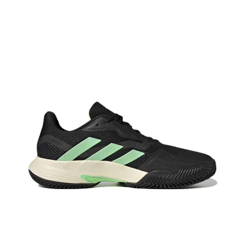 Adidas CourtJam Control Anti-Slip And Wear-Resistant Breathable Low-Top Tennis Shoes Men's Black Green-1
