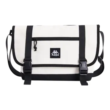 Kappa Polyester Canvas Bag Messenger Bag Shoulder Bag Crossbody Bag Large Size Unisex Korean White
