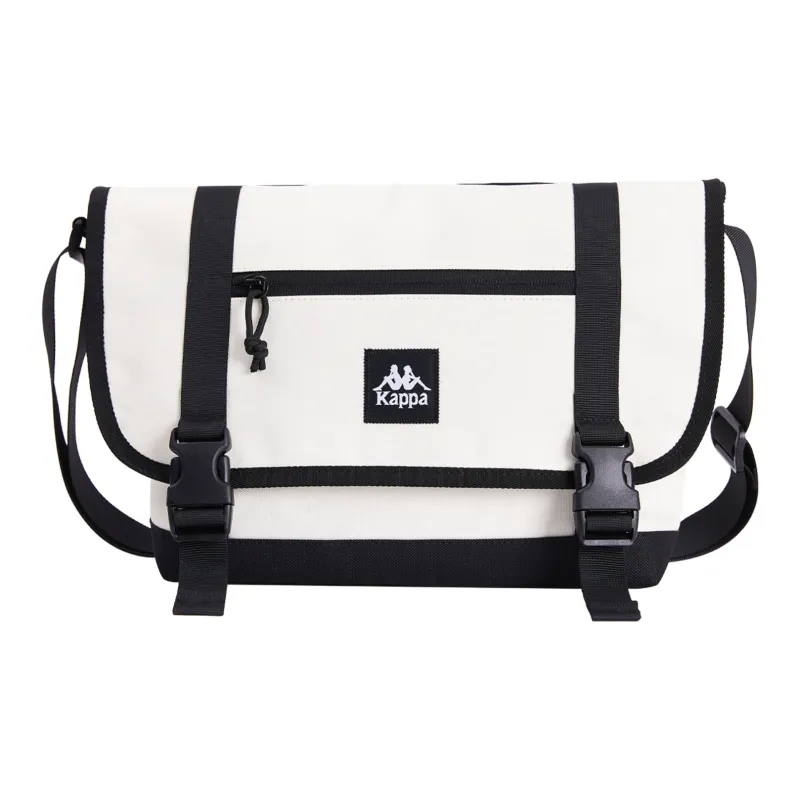 Kappa Polyester Canvas Bag Messenger Bag Shoulder Bag Crossbody Bag Large Size Unisex Korean White-0