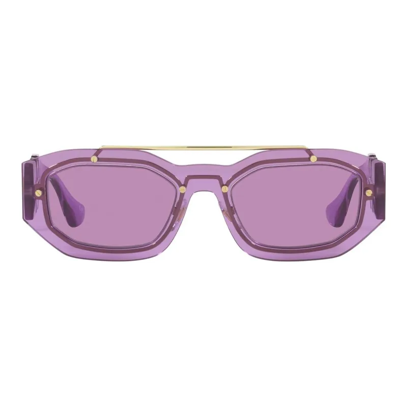 VERSACE Eyewear Medusa Plaque Rectangle-frame Sunglasses-1
